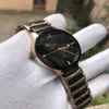 Unisex Watches Lady 유명한 Modern Men 's Qaurtz Fashion Black Ceramic Watch Ladies Casual Mens Sport Watch 37mm2685
