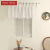 Gardin kort ren tryckt polyester bomull med valans gardiner för vardagsrum hem kök dekoration