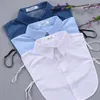 Bow Ties Denim Men Fake Collar Shirt False Black Blue Male Kragen White Detachable Shirts Nep Kraag Neckwear