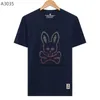 Lässiges T-Shirt für Herren, Psychological Rabbit, Herren-POLO, Tierdruck, bequem, für Paare, atmungsaktiv und bequem, Eisporzellan-Baumwolle, M-3XL