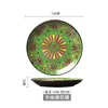 Пластин за обеденный залог керамический ручной нарисован красочный для свадебной кухни искусство Cena Piatti Dailware AB50PZ