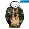 Sweats à capuche pour hommes berger allemand sweat à capuche pour hommes mignon chien sweat à capuche hommes/femmes sweat à capuche garçon/filles casquette 3D Design manteau