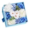 Dekorative Blumen, handgemachte Seifenblumen-Geschenkbox für Geburtstag, Hochzeit, Dekoration, Jahrestag, Muttertag, Valentinstag, Heimdekoration