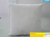30pcsポリエステルコットンブレンド人工リネン枕カバー空白生の白lapクッションカバーデジタル印刷に最適