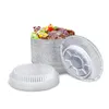 Bowls Round Tin Foil Pans 50Pcs Set 23oz 650ml Disposable Aluminum Storage Box For Baking Roasting
