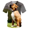 T-shirt da uomo Moda T-shirt estiva da uomo 2022 Stampa 3D Cute Puppy Uomo traspirante Streetwear Taglia XXS-6XL