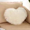 Poduszna sofa pokrywaj miłosne serce sztuczne futra salon dekoracyjne poduszki bez rdzenia