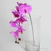 Decorative Flowers High Simulation Real Touch Artificial Silicone Orchid Wholesale Felt Latex Orchids Wedding Phalaenopsis