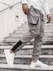 Męskie spodnie męskie streetwear joggers kieszonkowy man Casual spodni siłownia praca men men sznurka dreska sportowa dres p21