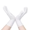 16 pièces en Titanfe Stock USA 100 pièces gants en nitrile jetables blanc Th maison solide cuisine utilisation