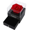 Geschenkpapier für immer Liebe, Geschenke für Mama, ewige Rose, Schmuckschatulle, konservierte Blumenring-Aufbewahrungsbox