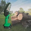 Electric Cordless Mini Chainsaw High Branch Saw Cutting Machine Tree besk￤rning Tr￤dg￥rdsverktyg 20V litiumbatteri 4 tum CS100