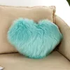 Kudde soffa täcker kärlek hjärta faux päls fall vardagsrum dekorativa kuddar utan kärna