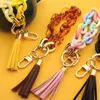 Keychains Acrylic Chain Keychain For Keys Colorful Tassel Keyring Women Men Wristlet Bracelet Charms 2022 Fashion Jewelry
