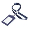 Houder id badge tag houders beschermer dekking werk mouwen lanyard mouw duidelijke bagage verticaal krediet pvc zak waterdicht