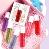 Lip Gloss 1Pc Fruit Roll-on Reduce Lines Oil Moisturizing Clear Transparent Long Lasting Hydrating Cosmetics