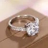 Обручальные кольца Caoshi Elegant Lady Bands Модное предложение кольцо с круглой формой Crystal All Match Trend Accessories