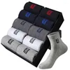 Men's Socks 20Pcs 10Pairs High Quality Men Cotton Breathable Sweat-Absorbent Middle Tuble Black Deodorant Business Gift Sock