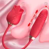 Massaggiatore sessuale SMLOVE Masturbazione Vibratore per donne Rosa che allunga lo stimolatore del clitoride Leccata orale della lingua Giocattoli sexy vibranti Adulti