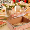 Gift Wrap 3/6/9/12pcs Santa Claus Kraft Paper Christmas Cookie Boxes Merry Decoration Navidad Package Box År 2023