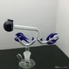 2019Colorful pan dragon marmite Verre Bbong Wwater Pipe Titane broyeur à ongles Bubblers Pour Fumer Pipe Mix Couleurs