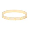 Charm Bracelets Cuff Bangle Silver Gold Titanium Steel Designer Jewelry Screw Screwdriver Full Diamond Bracelets