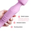 Articles de beauté IKOKY Vibromasseur à succion télescopique G Spot Massager 3 en 1 AV Magic Wand Stimulateur de clitoris Jouets sexy pour femme Gode vibrant