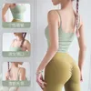 Women's Shapers Fashion Style Bra Women's Thin Straps Pleated Small Suspenders Fitness Shockproof Underwear Beauty Back Sports