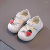 Athletic Shoes 2022 Spring and Autumn Girls Baby Princess Strawberry Soft-Soled Toddler Children Cute Bow-Knot Fashion Flats