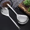 304 Stainless Steel Filter Spoon Cooking Utensils with Comfort Handle And Hanging Holes Strainer Skimmer for Kitchen Draining and Frying