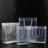 Gift Wrap 2022 Creative Pp Plastic Packaging Bags With Handle Wedding Party Favors Portable Transparent