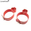 Компания красоты Loverkiss Faux Leather Dancuffs Restaints Restaints Bondage Mountags рабыня сексуальная позиция фетиш BDSM для взрослых игрушки для женщины