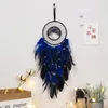 Vintage Tree Dream Catcher Dekorativa föremål Single Ring Feather Hanging Ornament Home Decor Wall flätad 122102