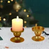 INS Styles Iron Round Candle Holder Creative Three-dimensional Desktop Decorations Ornament Simple Candlestick 10 Pcs