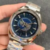 VSF Maker Mens Watch Super Quality 43mm Aqua Terra Universal Map Dial Blue 904L Steel Cal.8938 Movement Mechanical Automatic Men Wristwatches Lister