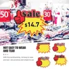 Signssale Retail Tags Sign Burst Paper Taggaragestore Blank Displaystar Stickers Labels Favors Party Label Shape Fluorescent