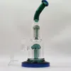 12 inches Heady Bong 2 Lager Comb Glass Bong Water Pipes Bowl Hookah Beaker Rökning Bubbler Ash Catcher 14mm Manlig Joint Bowl