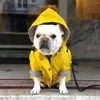 Dog Apparel Windproof And Rainproof British Retro Padded Raincoat Pet Jacket