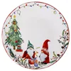 Platos Estilo Navidad Plato de cerámica Vajilla americana Árbol Porcelana Inicio Festivales Cena