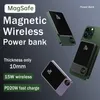 Magsafe用マグネティックワイヤレスパワーバンクのためのiPhone 11 12 13 14 Pro Max外部補助バッテリーパワーバンクパック用