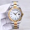 Mens Watch 41mm Automatic Mechanical Watches Diamond Dial Double Calendar Design Waterproof Wristwatch Folding Clasp Luxury Wristwatches Gift Montres de luxe