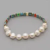 Strand Vlen 2022 سوار تمتد Miyuki Tila Beads Bracelets Women Boho Freshwater Pearl Jewelery Gift Pulseras Mujer Jewelry