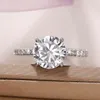 Обручальные кольца Caoshi Elegant Lady Bands Модное предложение кольцо с круглой формой Crystal All Match Trend Accessories