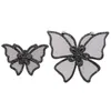 Tornozeleiras 1pcs feminino diy shinestone law butterfly shoe flor chapéu de salto alto decoração encantos de clipes