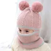 Berets Children's Hats Fall And Winter Plus Fleece Thick Baby Girls Old Scarf Boys Years Wool Warm 1-2-5 Face D7B4