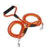 Dog Collars 2 In 1 Transer Double Leashes Strong Leash For Pet Outdoor Walking