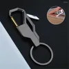 Chaves dobráveis ​​Mini Keychain Tool Tool multifuncional Homens da cintura Mount Carabiner Titular com dois anéis para o pai namorados presentes