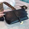 Designer- Black leopard print shoulder strap shopping bag designer leather luxury lady messenger handbag269j