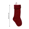 Decorações de natal malha meias meias de cabo presente para sacolas de guloseimas lareira orn orn