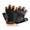 Fietsende handschoenen vingerloze professionele gym fitness anti-slip vrouwen mannen ademende anti-sport mtb fiets